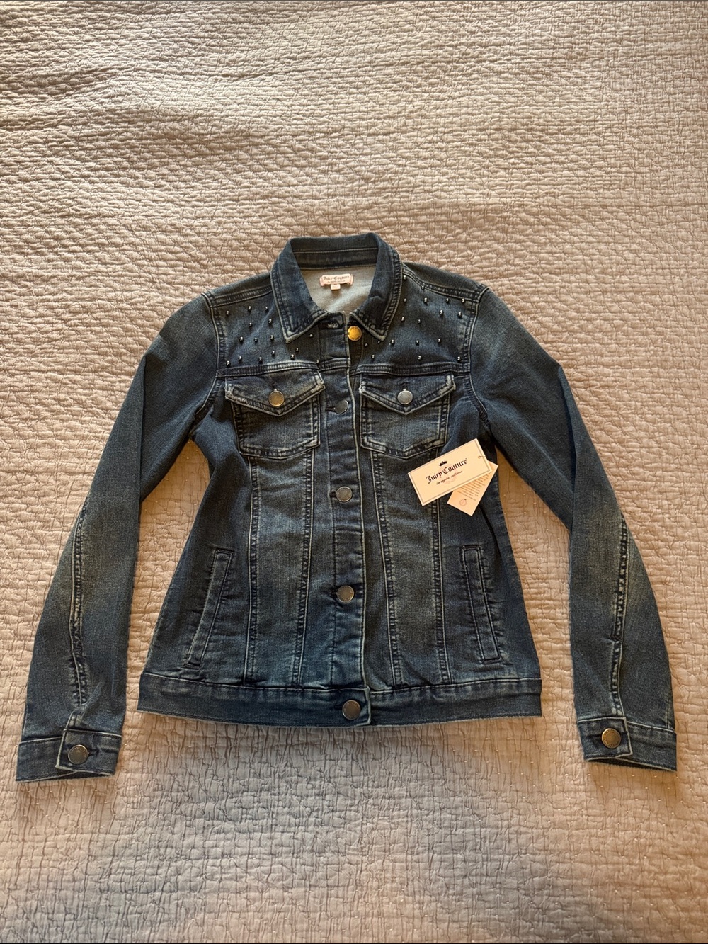 Juicy Couture Jean Jacket w/ Bead Design